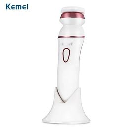 km-7204 5in1 women wash facial Cleansing Brush deep face cleanser brush rechargeable body brush cleaning electric massager Face scrubber