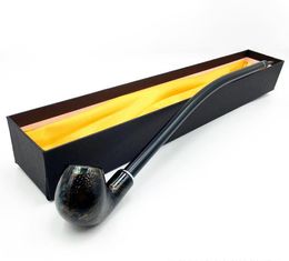 Snake long pipe holder exquisite craft wooden long rod pipe smoking