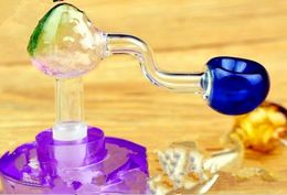 The New Strawberry Pot Concave Head ,Wholesale Bongs Oil Burner Pipes Water Pipes Glass Pipe Oil Rigs Smoking Free Shipping