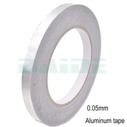 30/40/50/60mm Aluminium Foil Adhesive Sealing Duct Tape Heat Resist High Temperature Resistant Foil Single Side Adhesive Tape