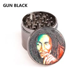 -Moedores Bob Marley 6 cor 4 camadas 50/55 / ​​63mm de diâmetro herb moedor liga de zinco metal 5 padrão para o tabaco
