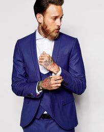 Excellent Slim Fit Purple Groom Tuxedos Best Groomsman Men Formal Business Suits Men Prom Dinner Suit Customize(Jacket+Pants+Tie+Vest)NO;846