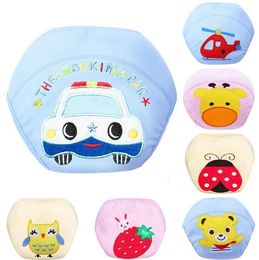 Brand Cute Baby Infant Cotton Waterproof Reusable Nappy Training Pants Briefs Boy Girl Underwear washable 7 style wholesale 5 Pcs/ lot