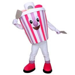 High 2018 Quality Yummy Colorful Ice Cream Adult Hot Selling Anime Mascot Costume Gift for Halloween Party Free Shipping
