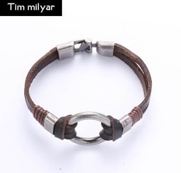 Mens Viking Chakra Bracelet & Bangles Mens Genuine Leather Punk Pulseras Chakra Bracelet Charms Homme Armbanden Voor Vrouwen