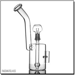 Hookahs 8 inches Glass Bong water pipe tube with nail dab rig clear 10mm joint