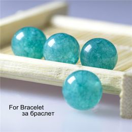 8mm Natural Stone Beads Lake blue Jad Round Loose Beads For Beading Necklaces Jewellery Beading Supplies For Bracelet 6-12mm