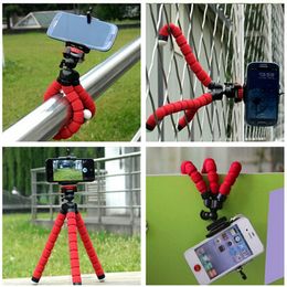 Flexible Holder Octopus Tripod Stand Bracket Selfie Monopod Mount with clip for Digital Camera Hero iPhone 6 7 plus Huawei Phone s8