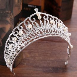 Bridal headwear exquisite pearl crown princess bride crown wedding accessories