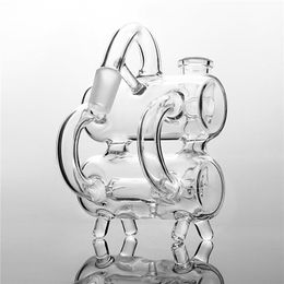New Arrival Recycler Glass Bong Ash Catcher Smoking Tool Glass Bong Accessories Pipe Oil Rigs