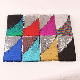 Fashion Mermaid Sequins Notepad Originality Multi Colour Flip Notebook Office School Supplies Student Diary Book Gift Notebooks 8js ff