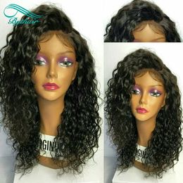 Bythair Water Wave Wig Full Lace Wigs Brazilian Virgin Hair Lace Front Human Hair Wigs With Baby Hair Natural Pre-Plucked Knots