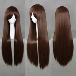 Noragami Hiyori Iki Shibuya Rin Dark Brown 80cm Long Straight Cosplay Wig N020