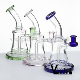 Glass Hookahs Water Pipe 7.5" + Free Glass Bowl 14.5mm Female Bong Height 190mm Dab Oil Rig Bongs Joint Pipes 965