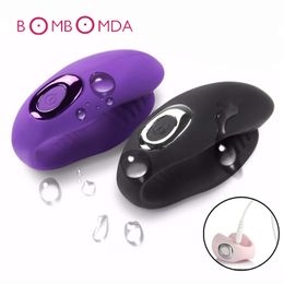 Waterproof U Type 10 Speed Vibrator USB Charging Massager Female Male Masturbator C Type G Spot Vibrator Sex Toys for Couple Gay Y18110402