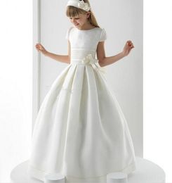 handmade kids formal wear holy first communion dresses for weddings formal ball gowns for girls flower girl dress256A