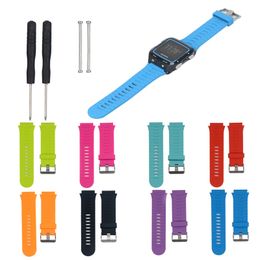 Watch Accessories Watchband Soft Silicone Wrist Strap Replacement Watch Band For Garmin Forerunner 920XT Watch With Lugs Adapter