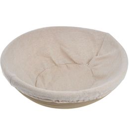 Round Banneton Brotform Dough Bread Proofing Proving Rattan Bread Basket + Liner CIQ
