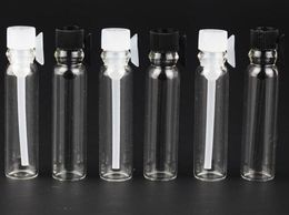 1000pcs Mini Glass Perfume Small Sample Vials Perfume Bottle 1ml 2ml 3ml Empty Laboratory Liquid Fragrance Test Tube Trial Bottle SN1501