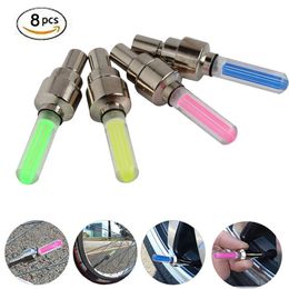 GDGY Car Tire Wheel Lights,8 pcs Air Valve Cap Light With Motion Sensors Colorful LED Tire Light Gas Nozzle Cap Motion Motorcycles bicycle