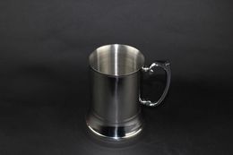 24pcs/carton High quality mirror 450ml Double Wall stainless steel tankard,stainless steel beer mug,stainless steel stein SN1383