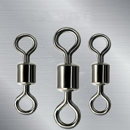 American Style 8 Word Ring Ball Bearing Swivels With Split Rings Carp Connector Fishing Goods Strong Pulling Force 0 1hm W