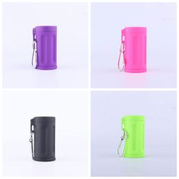 Mini Colorful Plastic Ashtrays Portable Key Ring Buckle 7Hole Innovative Design Easy Clean Multiple Uses High Quality Hot Sale DHL