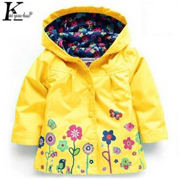 Autumn Windbreaker Coats Girls Jackets Children Clothing Raincoat Waterproof Coat For Girls Outerwear Jackets For Kids Clothes