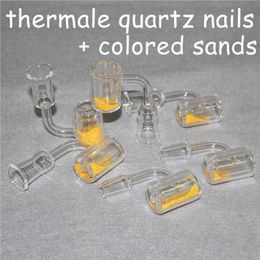 quartz thermochromic buckets nails 10mm 14mm 18mm Male Female Colour Changing Quartz Thermochromic Banger Nails For Glass Bongs Dab Rigs