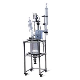 ZZKD Lab Supplies Double Lined Vacuum Chemical Glass Reactor with High borosilicate GG3.3 Glasses from Laboratory Equipment Manufacturer