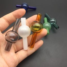 wholesale Colourful Universal Bubber Ball Style Glass Carb Cap Bubbers for XL XXL Quartz Bangers for Water Pipes bongs