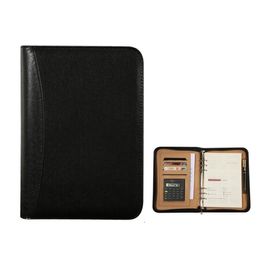 Creative Multi-function leather zipper notebooks for school office studdents spiral business notepads vintage paper travel journal books