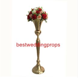 event decor Wedding Metal Gold Color Flower Vase Column Stand for Wedding Centerpiece Decoration best0065