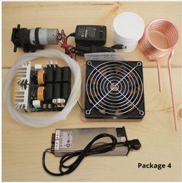 1000W ZVS Induction Heating PCB Board induction heater heating machine Melted metal + Coil Mayitr+ crucible+Pump+power supply