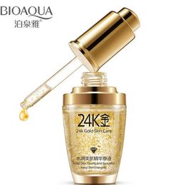 2018 new BIOAQUA 24K Gold Face Cream Moisturising 24 K Gold Day Cream Hydrating 24K Gold Essence Serum For Women Face Skin Care