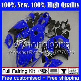 SUZUKI Hayabusa GSXR1300 için gövde 2012 2013 2014 2015 19MY67 Mavi siyah GSXR 1300 GSX R1300 08 09 10 11 12 13 14 15 Fairing Karoser