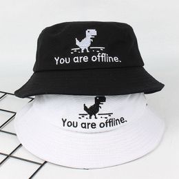 Geek Chrome 404 You Are Offline Embroidered Casual Male Female Designer Hats Men Women Hip Hop Hats Unisex Bucket Hats