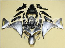 3 free gifts Complete Fairings For Yamaha YZF 1000-YZF-R1-12-13-14 YZF-R1-2012-2013-2014 Motorcycle Full Fairing Kit Silver Black s5