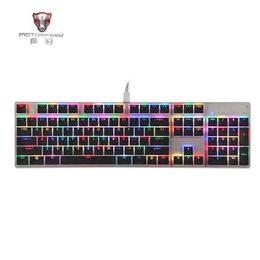 New Motospeed CK94 USB Wired RGB Backlight Gaming NKRO Super Slim Mechanical Keyboard Slim