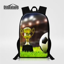 Cool Football Printed Boys School Bag Rucksack Soccer Designer Backpack For Teenager Men Large Capacity Business Travel Bag Male Rugtas Pack