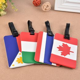 PVC Canada Country Travel accessories luggage tag Suitcase Tag Name ID Address Label Travel Bag ID Label Colourful Suitcase Label Tag