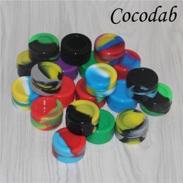 reusable round nonstick 5ml silicone jar container for wax bho oil silicone jars dab wax container silicone hand pipe