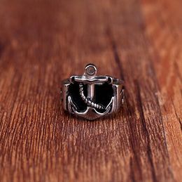 Gothic Men Rudder Finger Rings Stainless Steel Viking Pirate Captain Fashion Jewelry Punk Rock Wedding Ring Nice Gift 13