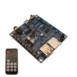 Freeshipping Bluetooth audio receiver board U disk USB TF card MP3 WMA, MP3, WAV, FLAC decoding player FM radio + remote