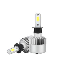 H3 COB LED Headlight Bulbs 72W 8000LM Single Beam Auto Headlamp All In One Car LED Headlights Conversion Kit Fog Lamp 12V