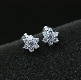 Flower Clip Earrings Stylish for Women Top Quality No Hole Ear Jewelery for Women White Gold Colour Plated Daily Dress Accessory