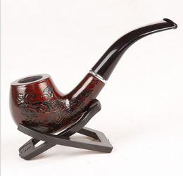 Selling solid wood pipe gift box with display rack