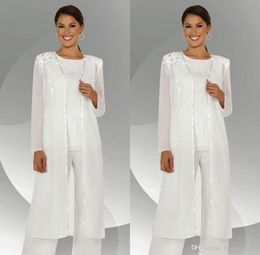 2018 özelleştirmek anne gelin elbiseler şifon pantolon takım elbise düğün anne gelin pantolon ceket ile takım elbise vestido de madrinha