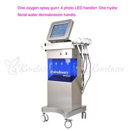 Professional spa use 6 in 1 oxygen water machine SPA16 facial spray gun hydro dermabrasion led light therapy beauty equipment