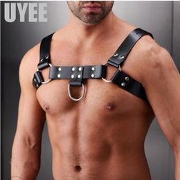 Leather Lingerie Belts Body Chest Harness Bondage Sexy Costume Fetish Harness For Men Exotic Wear Nightclub Cosplay LM-002